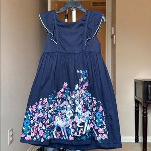 Navy Deer Hatley Dress. Lined, Size 5